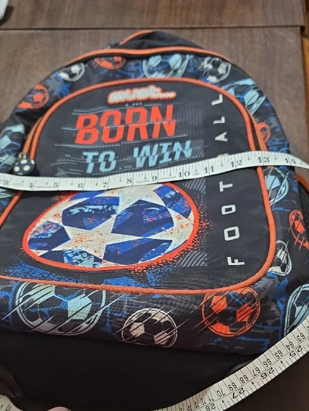 Born to Win Black & Orange Men's Backpack